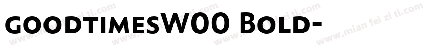 goodtimesW00 Bold字体转换